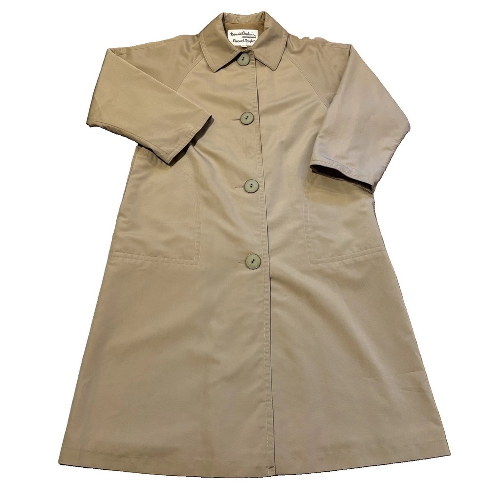 VTG 70s Bonnie Cashin for Russel Taylor Weatherwear Coat 10 Wool Lined ILGWU USA